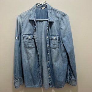 J Crew Chambre Button Down Shirt Size 2